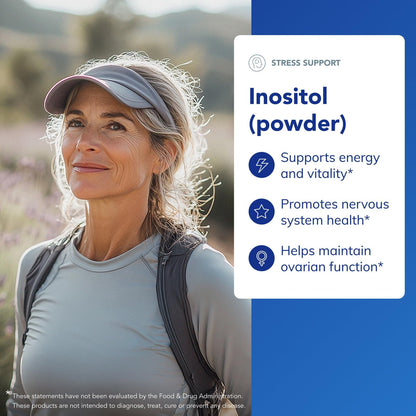 Pure Encapsulations Inositol (Powder) - Supplement to Support Energy, Nervous System & Ovarian Function* - with Myo-Inositol - 8.8 Ounces - PrimeBioHealth - canada supplements