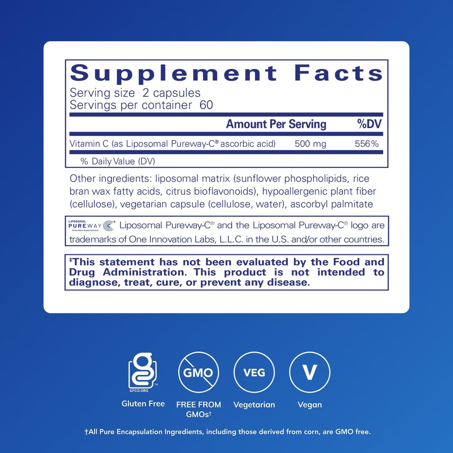 Pure Encapsulations Liposomal Vitamin C - Immune Support Supplement* - Antioxidant Nourishment - Daily Vitamin - PrimeBioHealth - canada supplements