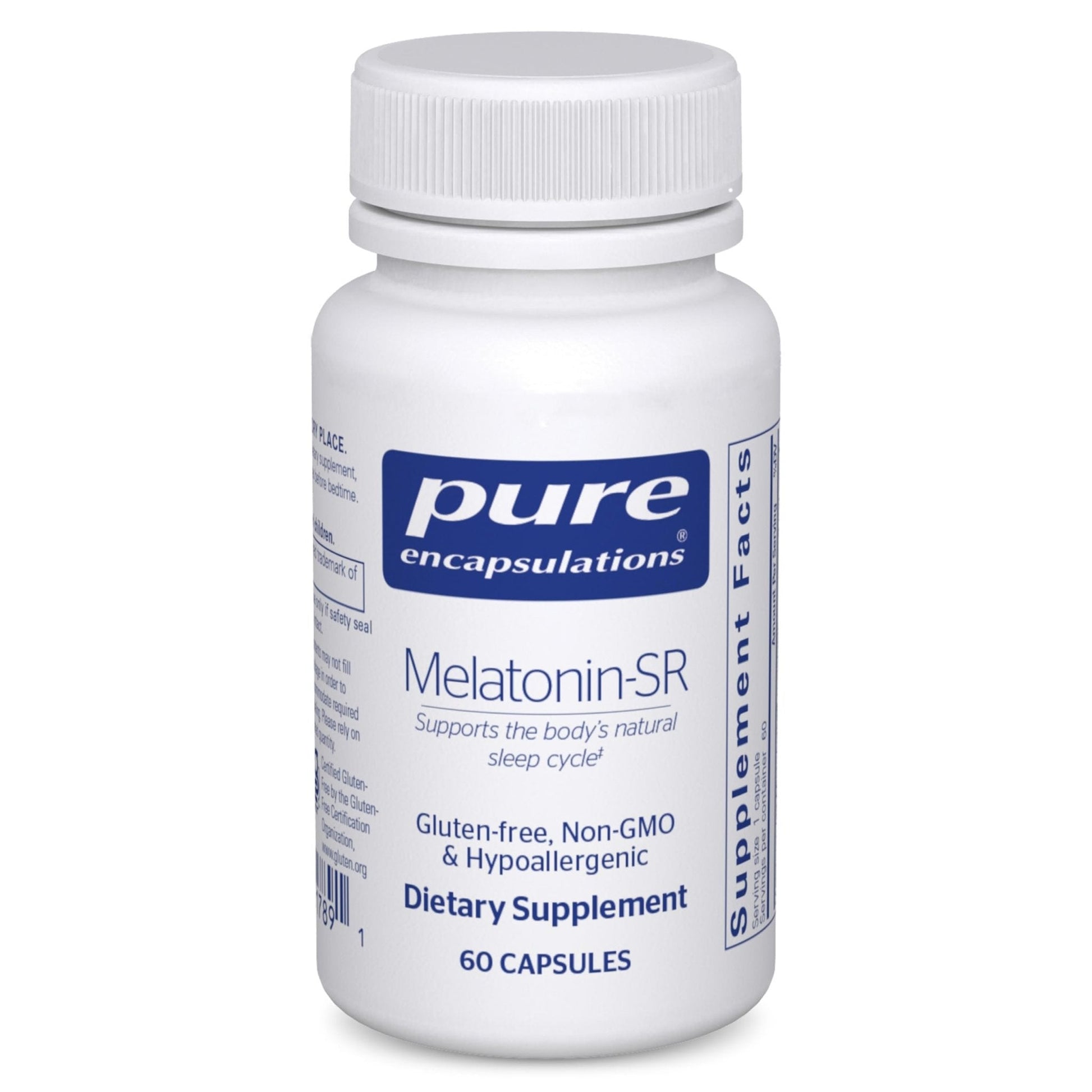 Pure Encapsulations Melatonin-SR - Extended Release Melatonin - Supports Restful Sleep* - Sleep Supplement - Gluten Free & Vegan - 60 Capsules - PrimeBioHealth - canada supplements