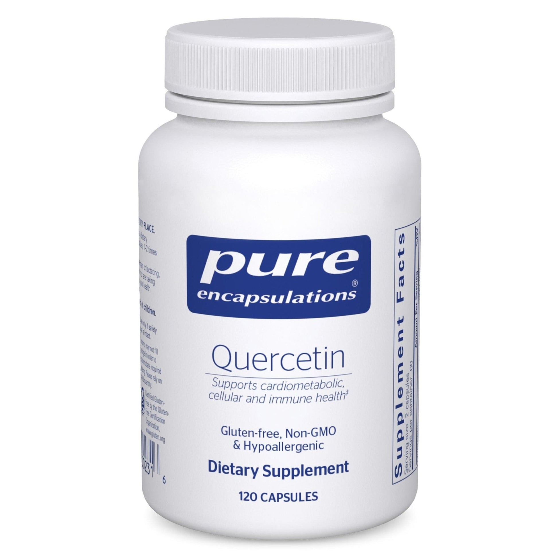 Pure Encapsulations Quercetin - 500 mg - Immune Support, Cellular Health & Heart Health - Antioxidant Supplement - PrimeBioHealth - canada supplements