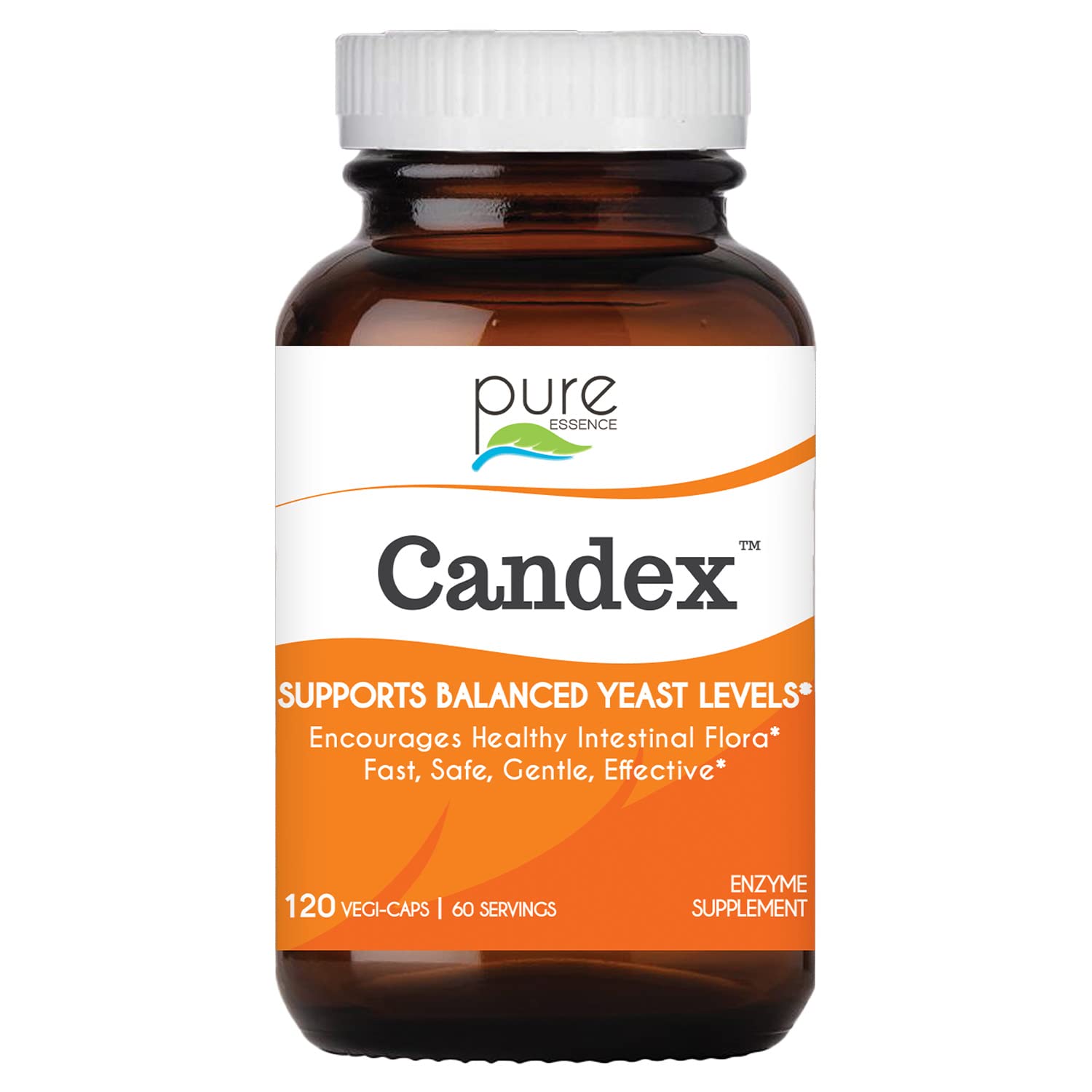 Pure Essence Candex Supplement - Yeast Overgrowth Supplement with Digestive Enzymes, Yeast Infection Probiotic Treatment for Men and Women - 120 Capsules - PrimeBioHealth - canada supplements