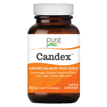 Pure Essence Candex Supplement - Yeast Overgrowth Supplement with Digestive Enzymes, Yeast Infection Probiotic Treatment for Men and Women - 120 Capsules - PrimeBioHealth - canada supplements