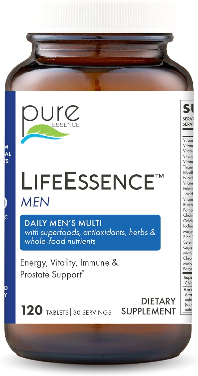 PURE ESSENCE LABS LifeEssence Mens Formula - World's Most Energetic Multiple - The Master Multiple - 120 Tablets - PrimeBioHealth - canada supplements