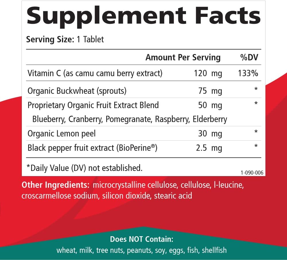 PURE ESSENCE LABS Whole-C Whole Food Vitamin C - Best Immune Support - Organic & Nature Vitamins - Immunity Booster & Dietary Supplements (30 Tablets) - PrimeBioHealth - canada supplements