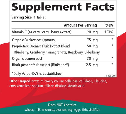 PURE ESSENCE LABS Whole-C Whole Food Vitamin C - Best Immune Support - Organic & Nature Vitamins - Immunity Booster & Dietary Supplements (30 Tablets) - PrimeBioHealth - canada supplements