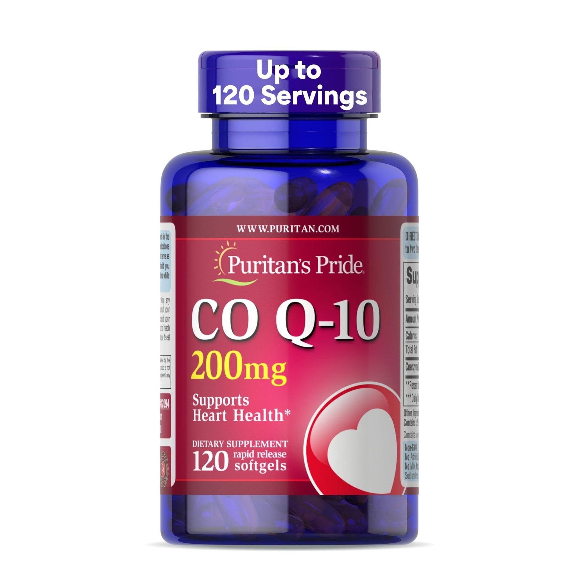 Puritan's Pride Coenzyme CoQ10 200mg, Dietary Supplement for Heart Health, Blood Pressure, Oral Gum Health, and Healthy Aging Support - PrimeBioHealth - canada supplements