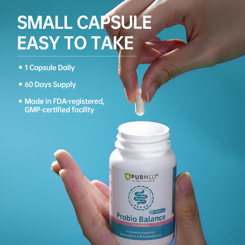 purmeo Probiotics for IBS Anti Diarrhea, Gas, Bloating - Support Immune, Digestive & Gut Health - Clinical Proven Lab4 Strains IBS-D Supplement 20 Billion CFU, - PrimeBioHealth - canada supplements