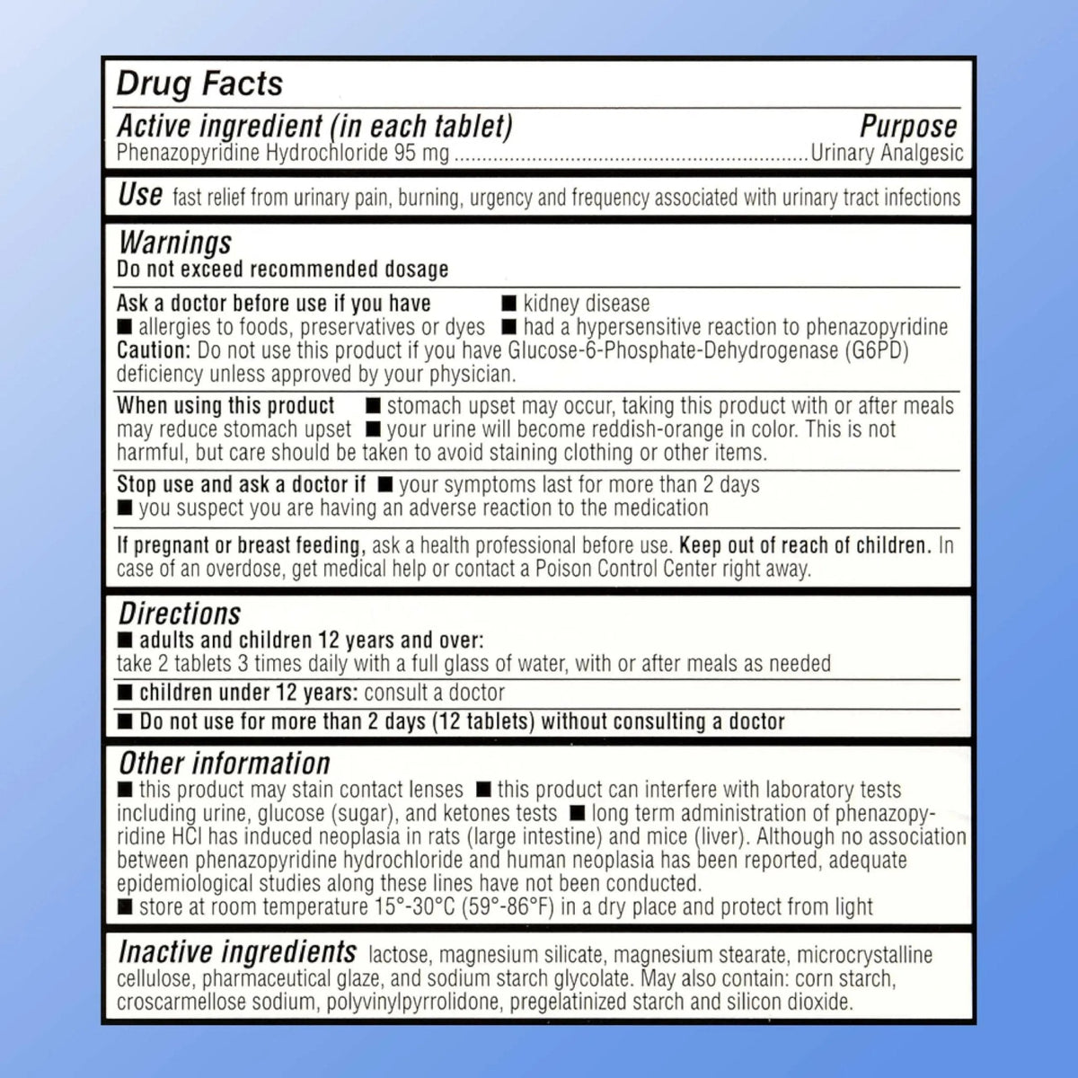 Quality Choice Fast Acting Urinary Pain Relief, Phenazopyridine Hydrochloride 95mg, Relieves UTI Pain, Burning, Frequent Urination, Bladder Discomfort, Urgency. One 30 Tablet Box (30 Total Tablets) - PrimeBioHealth - canada supplements