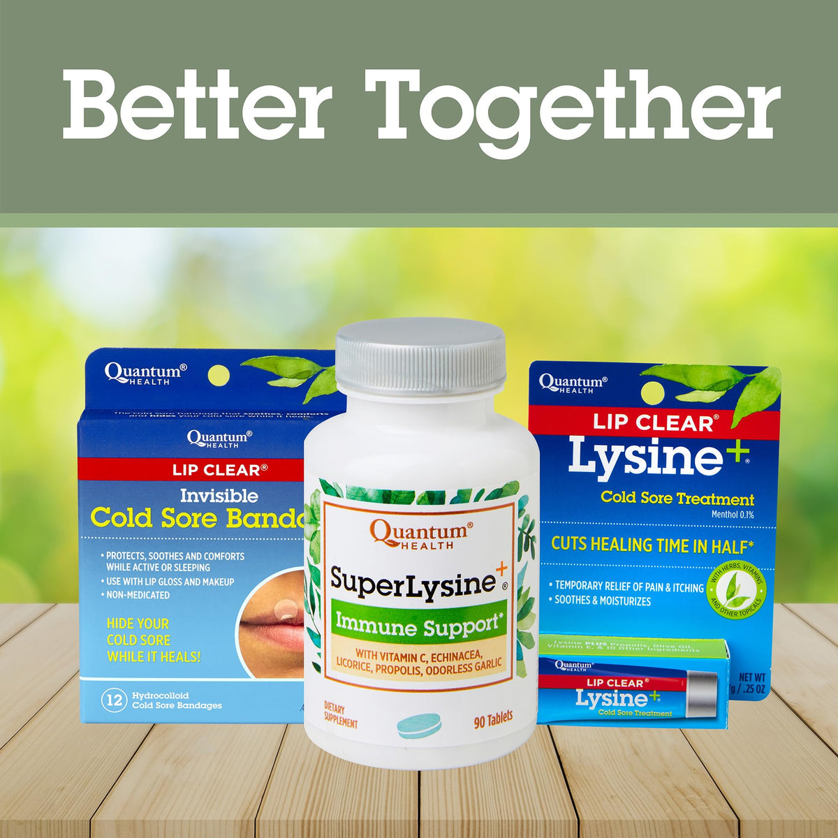 Quantum Health Super Lysine+ / Advanced Formula Lysine+ Immune Support with Vitamin C, Echinacea, Licorice, Propolis, Odorless Garlic (90 Tablets) - PrimeBioHealth - canada supplements