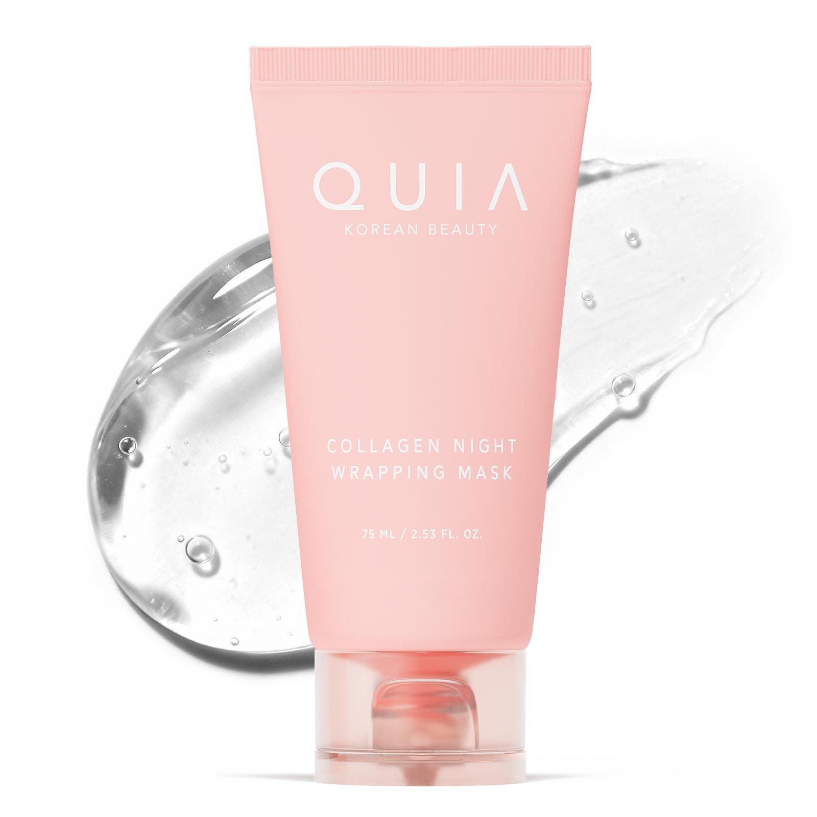 QUIA Collagen Wrapping Mask 75ml - Clinical +92% Firmer Appearance - Overnight Glass Skin Peel Off - Korean Skincare - PrimeBioHealth - canada supplements