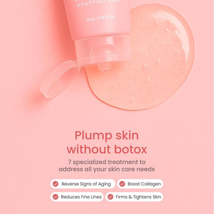 QUIA Collagen Wrapping Mask 75ml - Clinical +92% Firmer Appearance - Overnight Glass Skin Peel Off - Korean Skincare - PrimeBioHealth - canada supplements