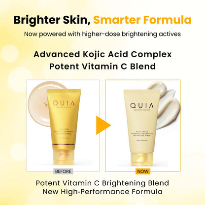 QUIA Turmeric + Kojic Acid Overnight Wrapping Mask – Hydration Mask for Glowing Skin - PrimeBioHealth - canada supplements