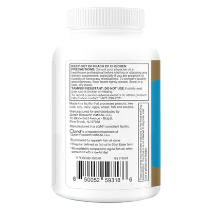 Qunol Advanced Omega 3 Krill and Fish Oil Complex, 10x Better Bioavailability, One Pill Dose, 250mg EPA & DHA - PrimeBioHealth - canada supplements