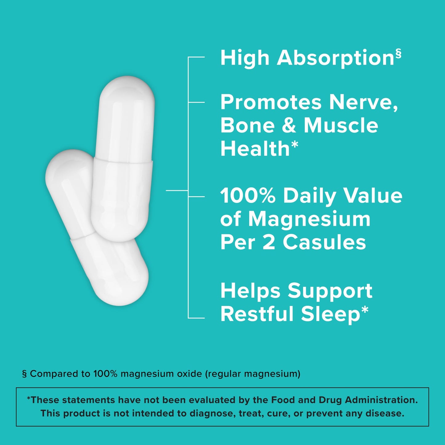Qunol Magnesium Capsules 420mg, 100% DV, High Absorption Magnesium Supplement, Extra Strength, Bone and Muscle Health Supplement, 180 Count - PrimeBioHealth - canada supplements