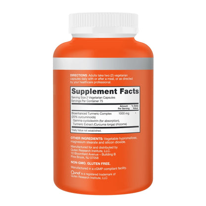 Qunol Turmeric Curcumin Supplement, 1000mg with Ultra High Absorption, for Joint Support, Extra Strength Capsules, 150 Count - PrimeBioHealth - canada supplements