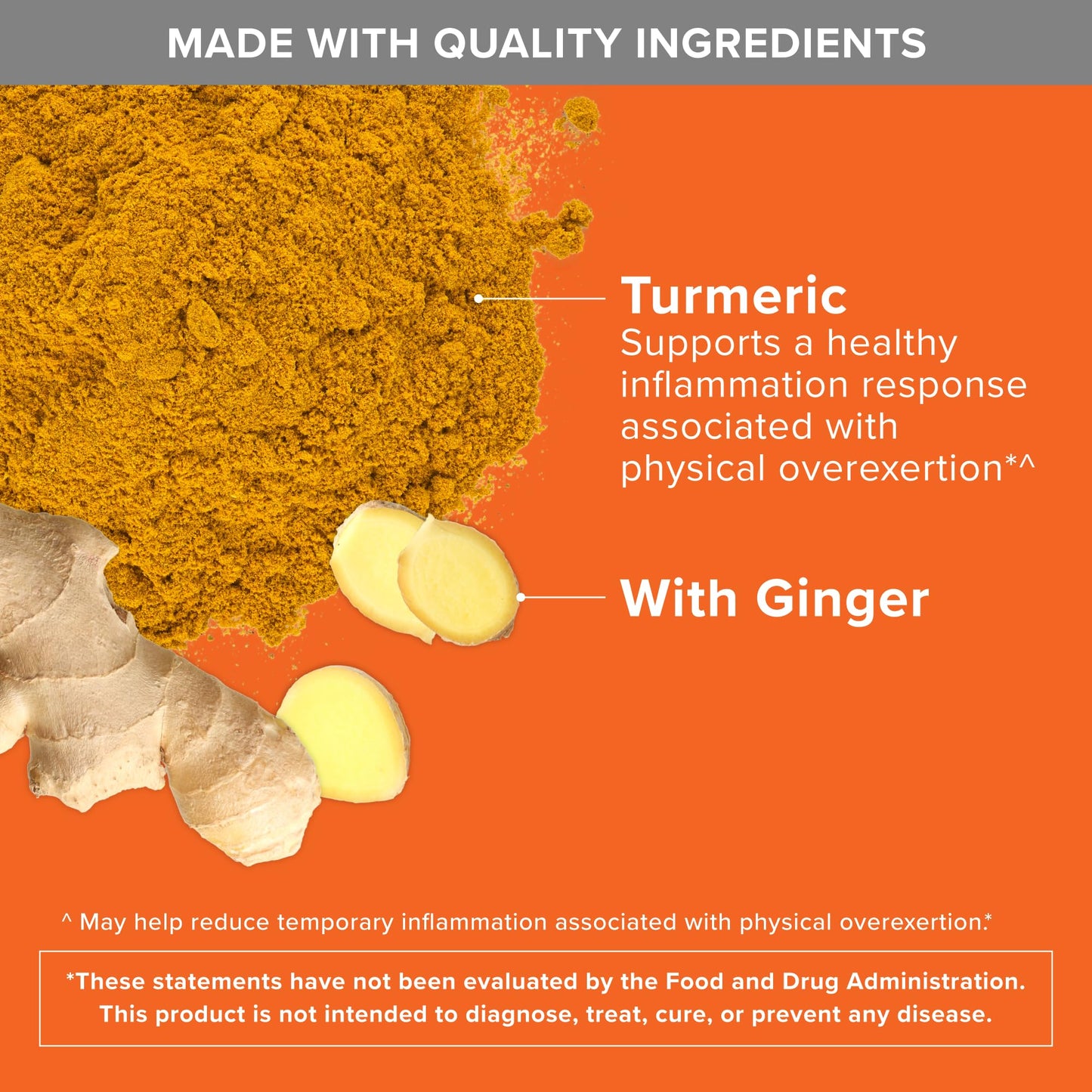 Qunol Turmeric Curcumin with Black Pepper & Ginger, 2400mg Turmeric Extract with 95% Curcuminoids, Extra Strength Supplement - PrimeBioHealth - canada supplements