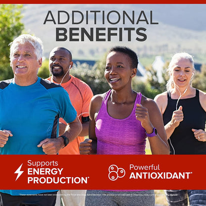 Qunol Ultra CoQ10 100mg, 3x Better Absorption, Patented Water and Fat Soluble Natural Supplement Form of Coenzyme Q10 - PrimeBioHealth - canada supplements