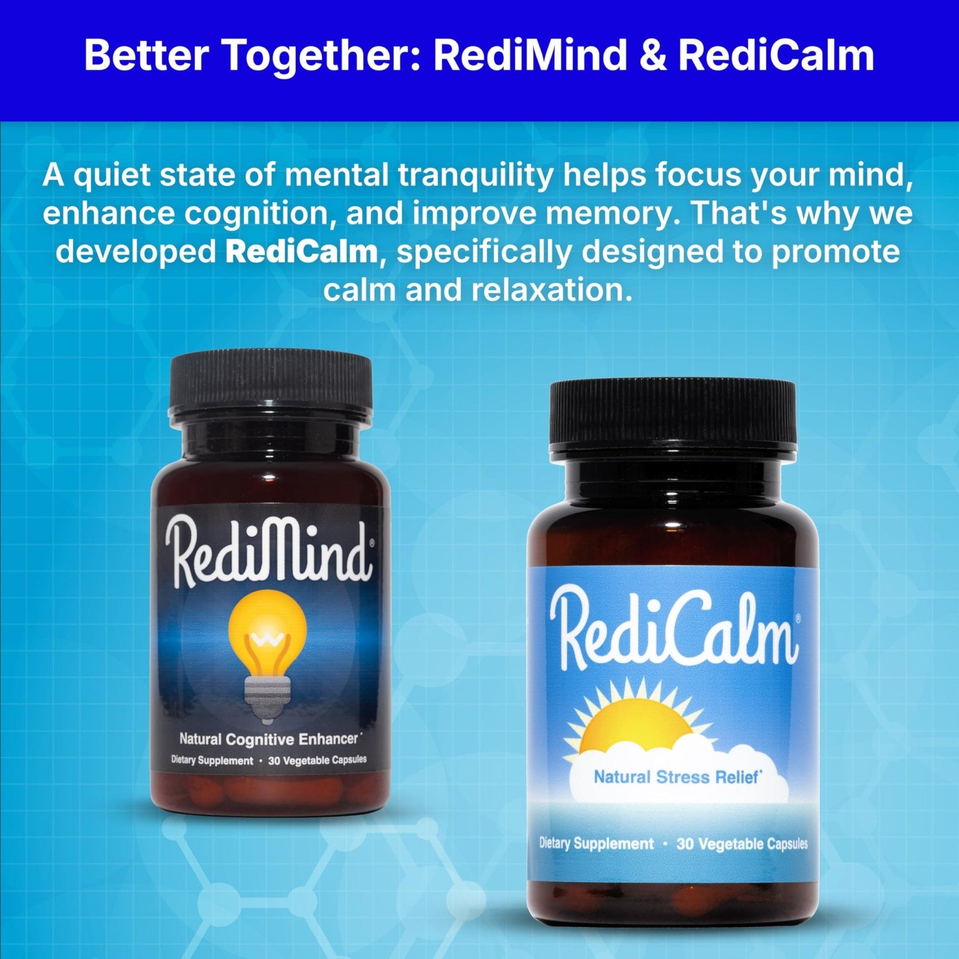 RediMind - Natural Cognitive Enhancement Supplement Capsule - Non-GMO, Vegan, Gluten-Free - PrimeBioHealth - canada supplements