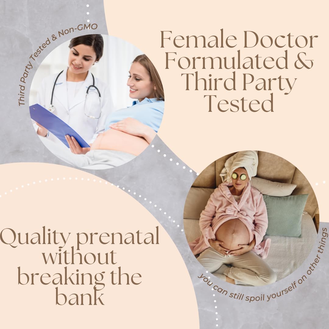 Research Labs Prenatal Vitamins for Women 2 Fer 1 Ad: 6X More Bioavailable Methylated Folate Folic Acid MTHF 5 | Supports Brain Development, Healthy Growth - PrimeBioHealth - canada supplements