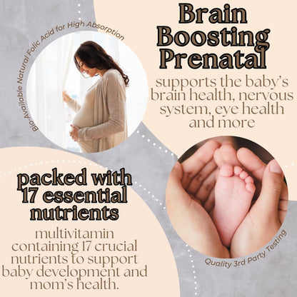 Research Labs Prenatal Vitamins for Women 2 Fer 1 Ad: 6X More Bioavailable Methylated Folate Folic Acid MTHF 5 | Supports Brain Development, Healthy Growth - PrimeBioHealth - canada supplements