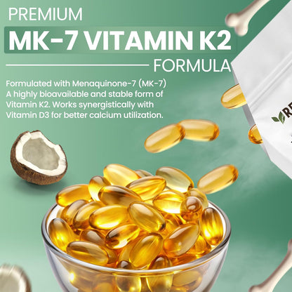 Resilia D3 K2 Vitamin 10000 IU + MK-7 200 mcg – High Potency Softgels with Coconut Oil for Maximum Absorption – Supports Bone Strength, Heart Health & Immune System – (30 Count) - PrimeBioHealth - canada supplements