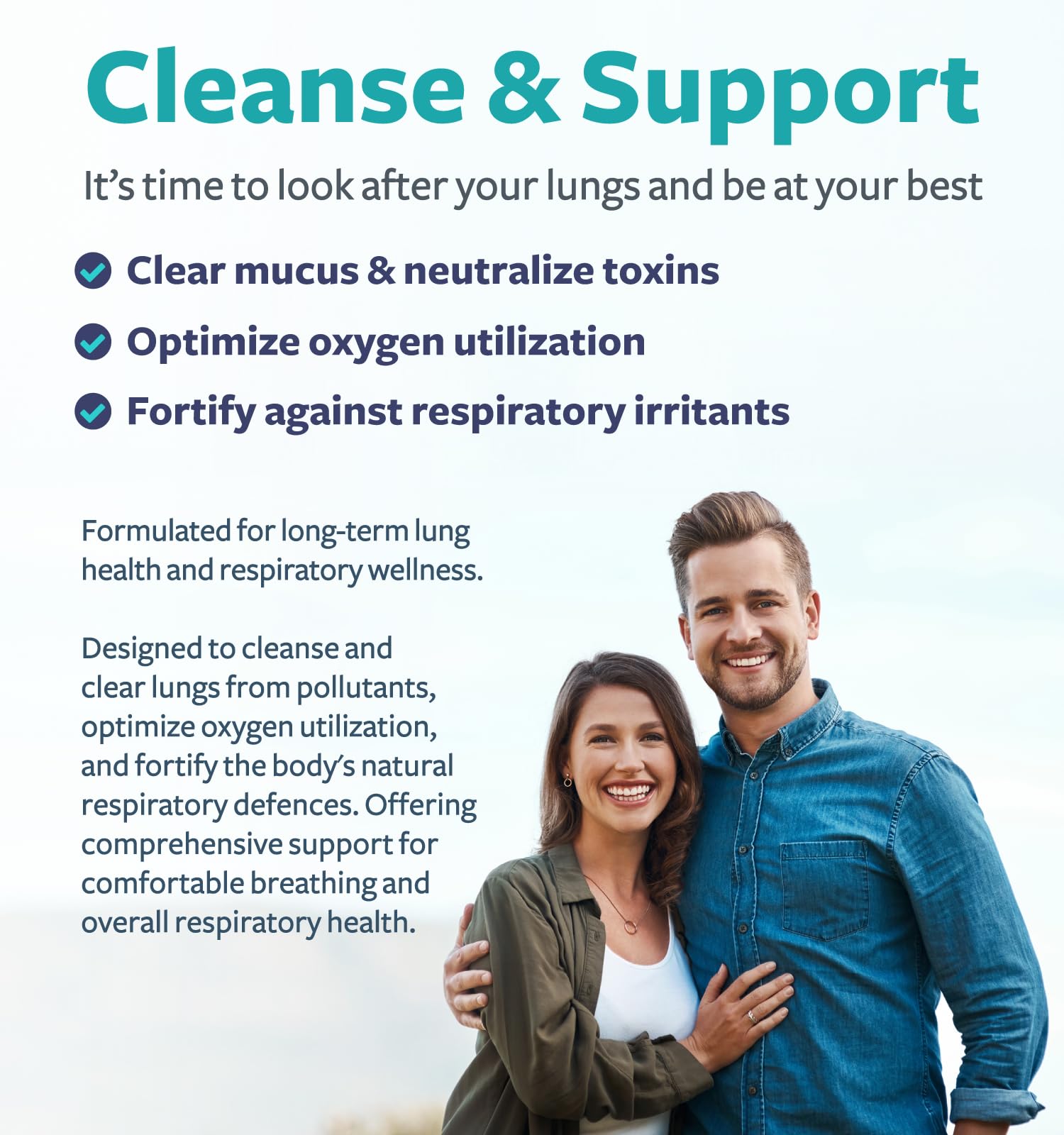 Respiratory Lung Health Supplement - Invigorating Lung Support Supplement Helps Support Clear Airways Mucus Removal and Seasonal or Year Round Detox - Vegan Herbal Non-GMO Formula (2 Months Supply) - PrimeBioHealth - canada supplements