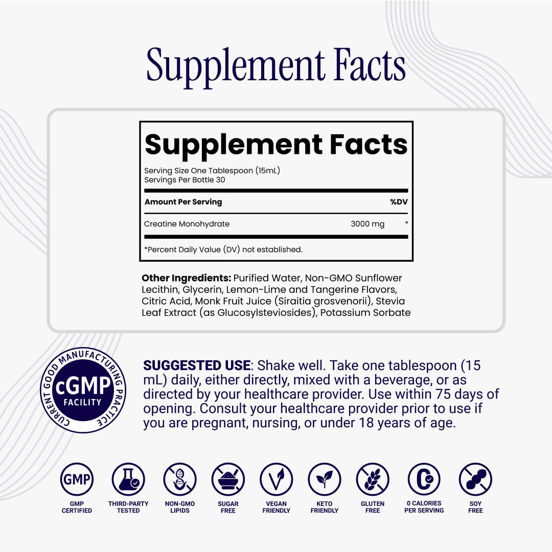 Rho Nutrition Liposomal Creatine Monohydrate - Ultra High Absorption Liquid Creatine Supplement – Promotes Lean Muscle Mass & Recovery, Supports Brain Function - PrimeBioHealth - canada supplements