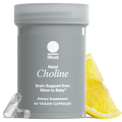 Ritual Natal Choline Supplement - 550mg - to Support Baby’s Cognitive Function When Taken During Pregnancy and Postpartum Choline Content in Breastmilk - PrimeBioHealth - canada supplements