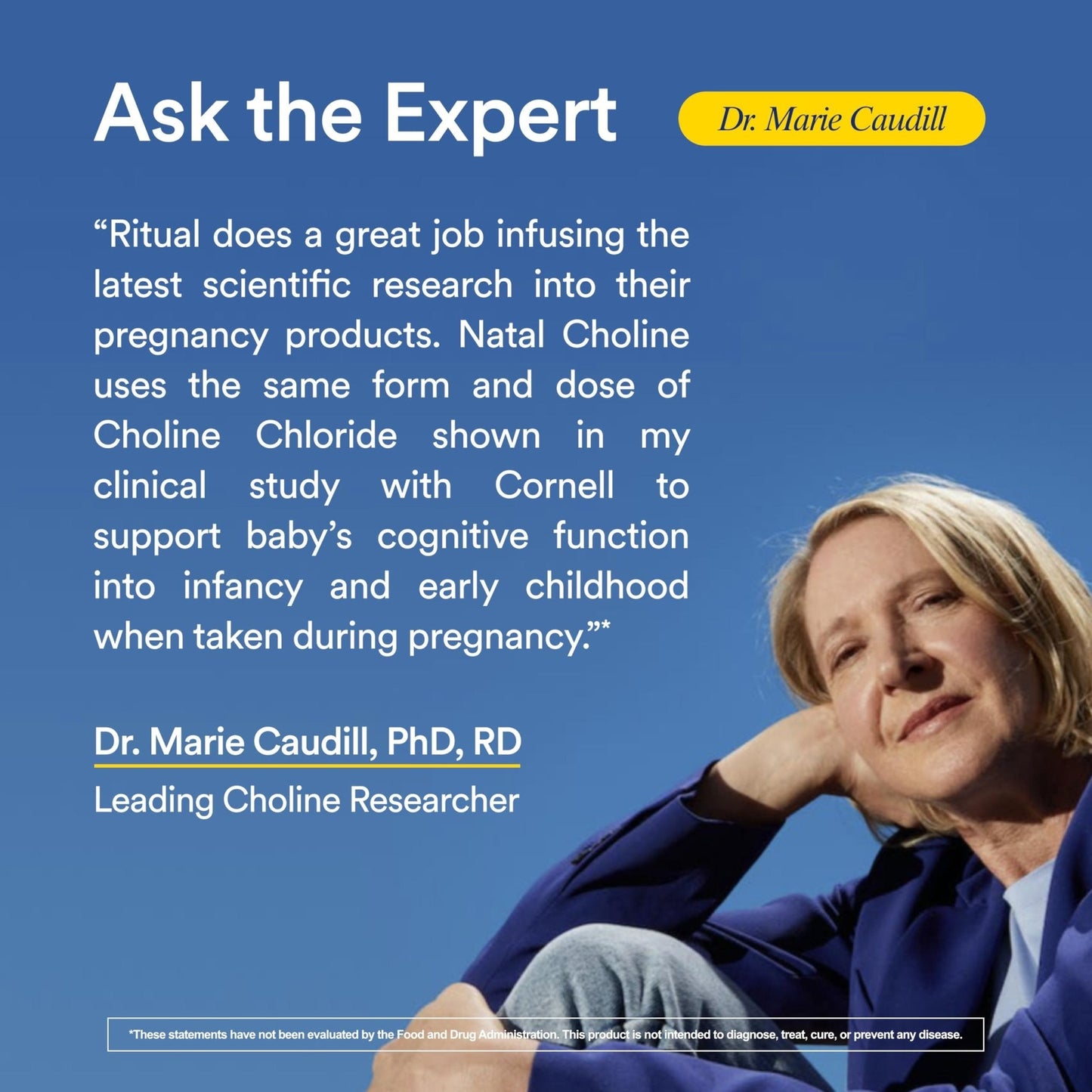 Ritual Natal Choline Supplement - 550mg - to Support Baby’s Cognitive Function When Taken During Pregnancy and Postpartum Choline Content in Breastmilk - PrimeBioHealth - canada supplements