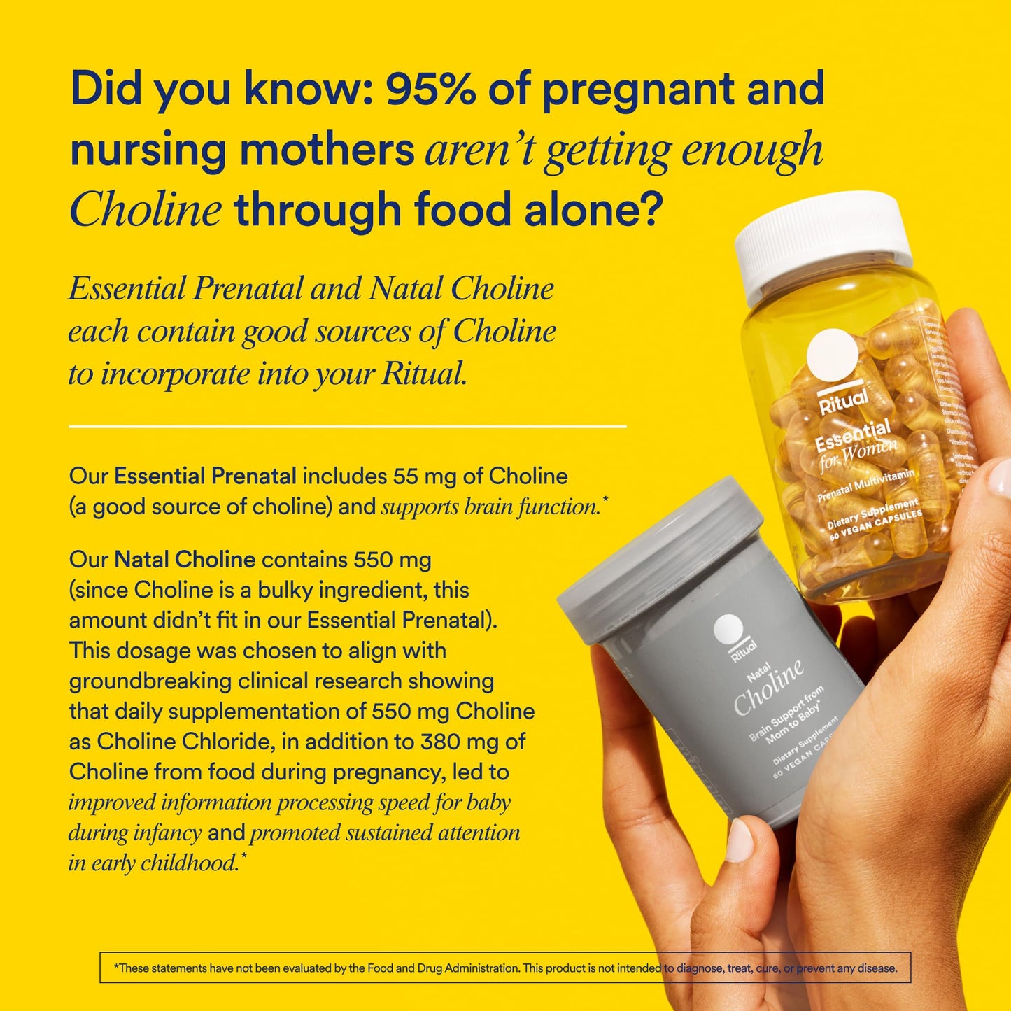 Ritual Prenatal Multivitamin For Women - Key Essential Vitamins and Minerals To Support Mom and Baby During Pregnancy* - Folate, Choline, Omega-3 DHA - PrimeBioHealth - canada supplements