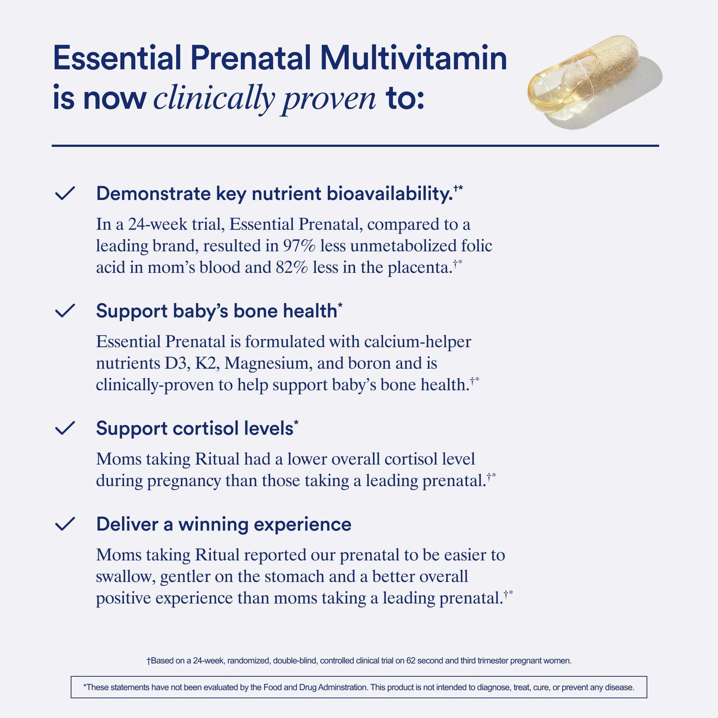 Ritual Prenatal Multivitamin For Women - Key Essential Vitamins and Minerals To Support Mom and Baby During Pregnancy* - Folate, Choline, Omega-3 DHA - PrimeBioHealth - canada supplements