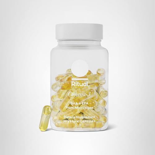 Ritual Vegan Omega 3 Supplement - Science-Backed Dose of DHA and EPA - Bioavailable Omega-3 from Algae Oil - Brain, Heart, and Eye Health Support - PrimeBioHealth - canada supplements
