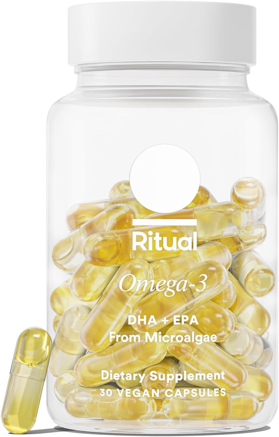 Ritual Vegan Omega 3 Supplement - Science-Backed Dose of DHA and EPA - Bioavailable Omega-3 from Algae Oil - Brain, Heart, and Eye Health Support - PrimeBioHealth - canada supplements