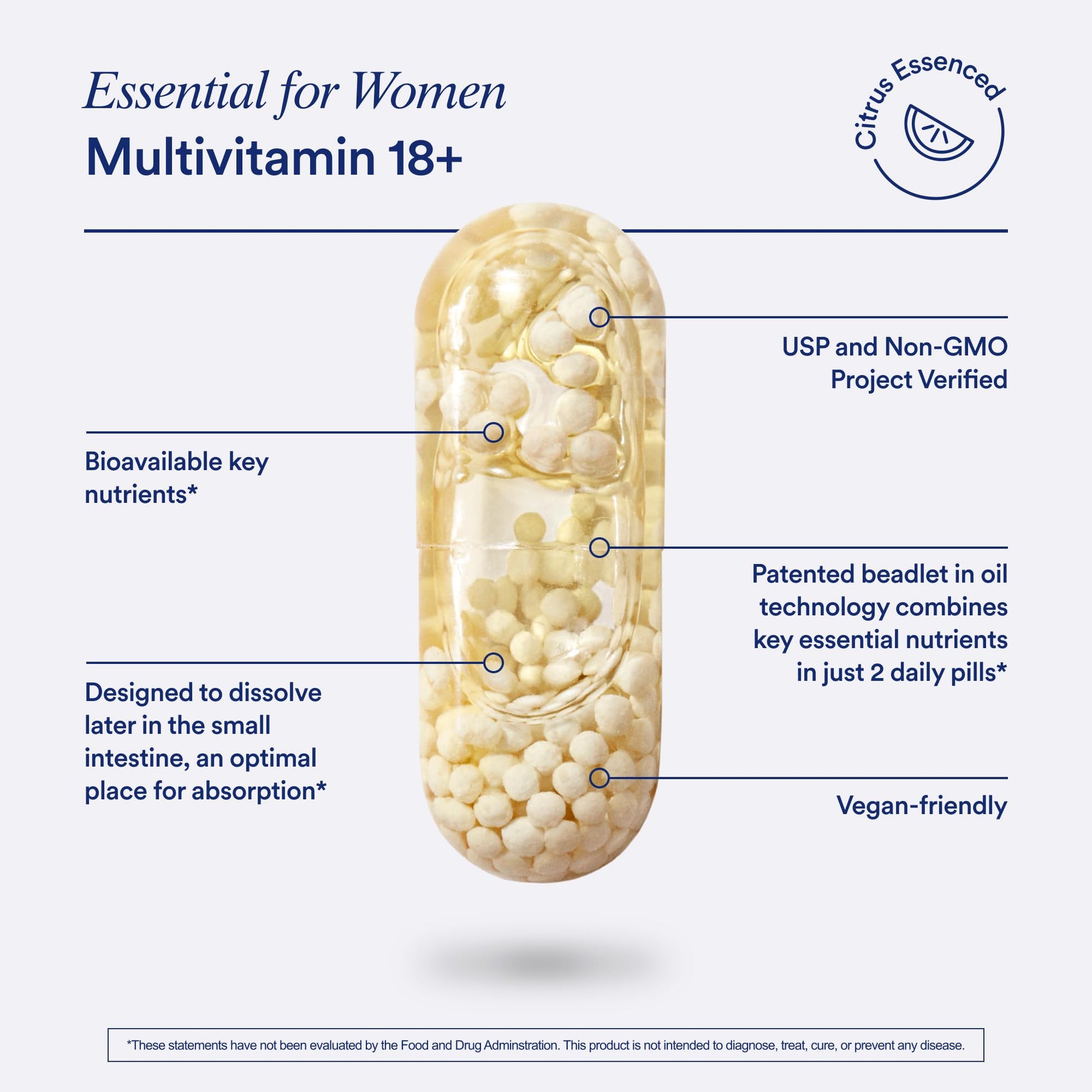 Ritual Women’s 18+ Daily Multivitamin - Key Essential Vitamins and Minerals to Support Energy, Heart, Bone, Brain Health* - Clinical Backed - Vegan - PrimeBioHealth - canada supplements