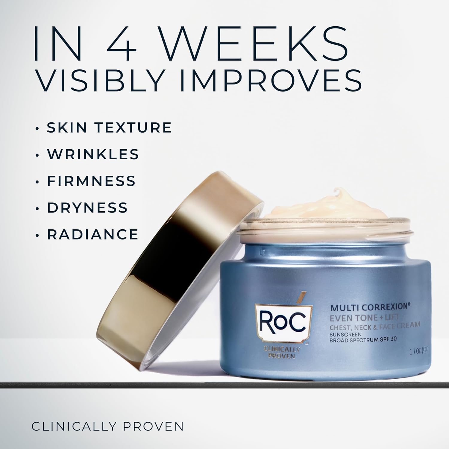 RoC Multi Correxion 5 in 1 Chest Neck Face Moisturizer Face Cream with SPF 30 for Visible Wrinkle and Neck Firming and Tightening - PrimeBioHealth - canada supplements