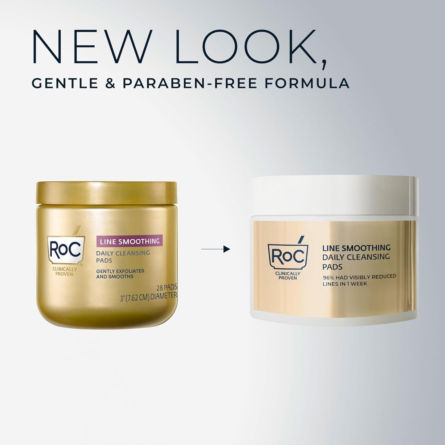 RoC Resurfacing Disks, Hypoallergenic Exfoliating Makeup Remover Pads for Wrinkles and Skin Tone, Hypo-Allergenic Skin Care - PrimeBioHealth - canada supplements