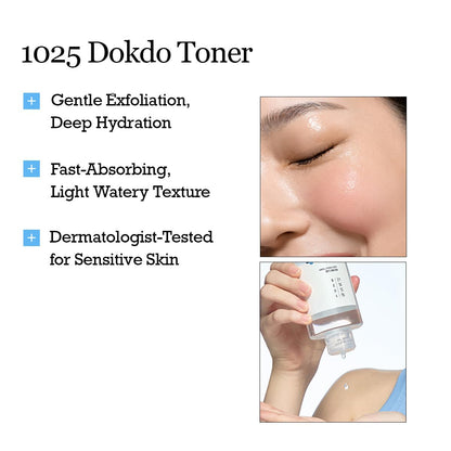 ROUND LAB 1025 Dokdo Toner 6.76 Fl Oz, Oil Control and Reduces Excess Sebum, Gentle Exfoliating Facial Toner, Deep Sea Water for Moisturization - PrimeBioHealth - canada supplements