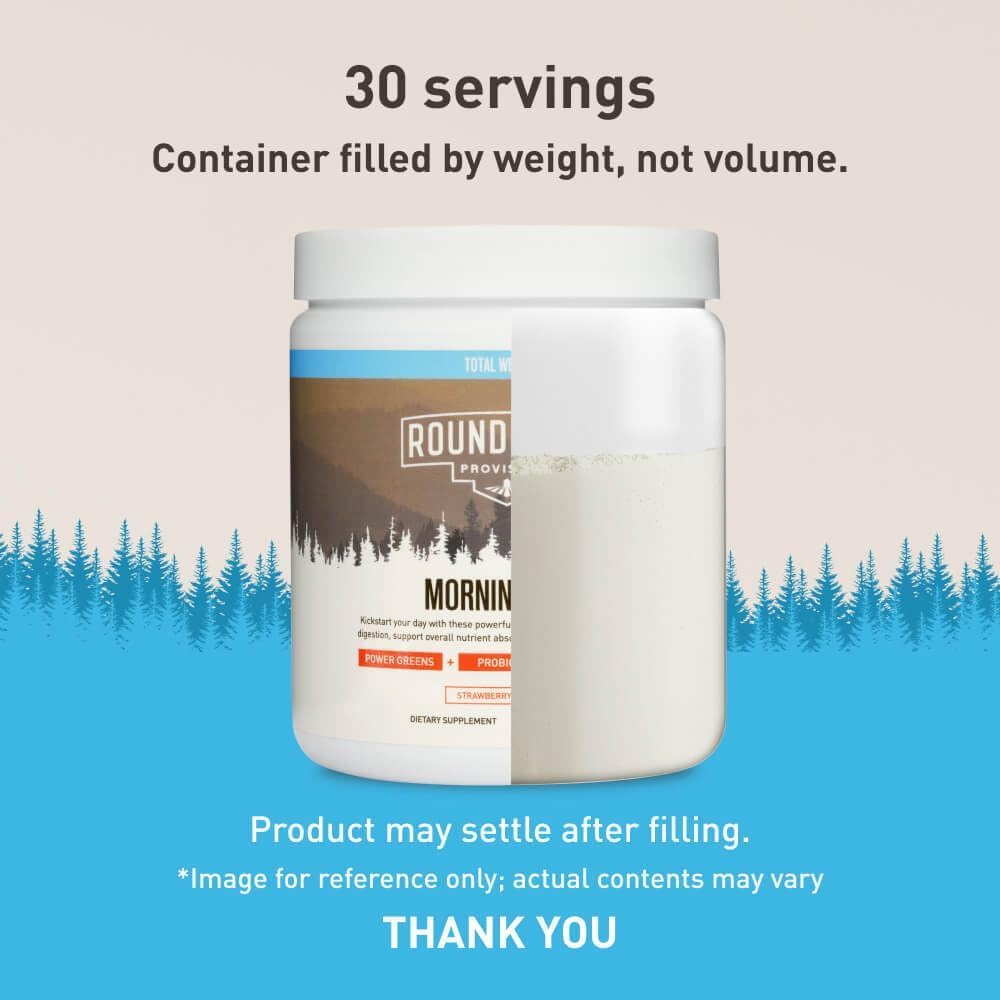 ROUNDHOUSE PROVISION Morning Kick, Zero Sugar Greens Superfood Powder Supplement with Ashwagandha, Collagen, Probiotics, Debloat Drink - PrimeBioHealth - canada supplements