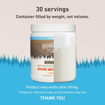 ROUNDHOUSE PROVISION Morning Kick, Zero Sugar Greens Superfood Powder Supplement with Ashwagandha, Collagen, Probiotics, Debloat Drink - PrimeBioHealth - canada supplements