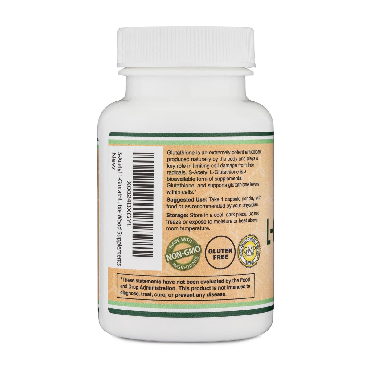 S-Acetyl L-Glutathione Capsules - 100mg, 60 Count (Acetylated Glutathione Antioxidant - More Absorbable Than Glutathione and Liposomal Glutathione, Non-GMO and Gluten Free) by Double Wood - PrimeBioHealth - canada supplements