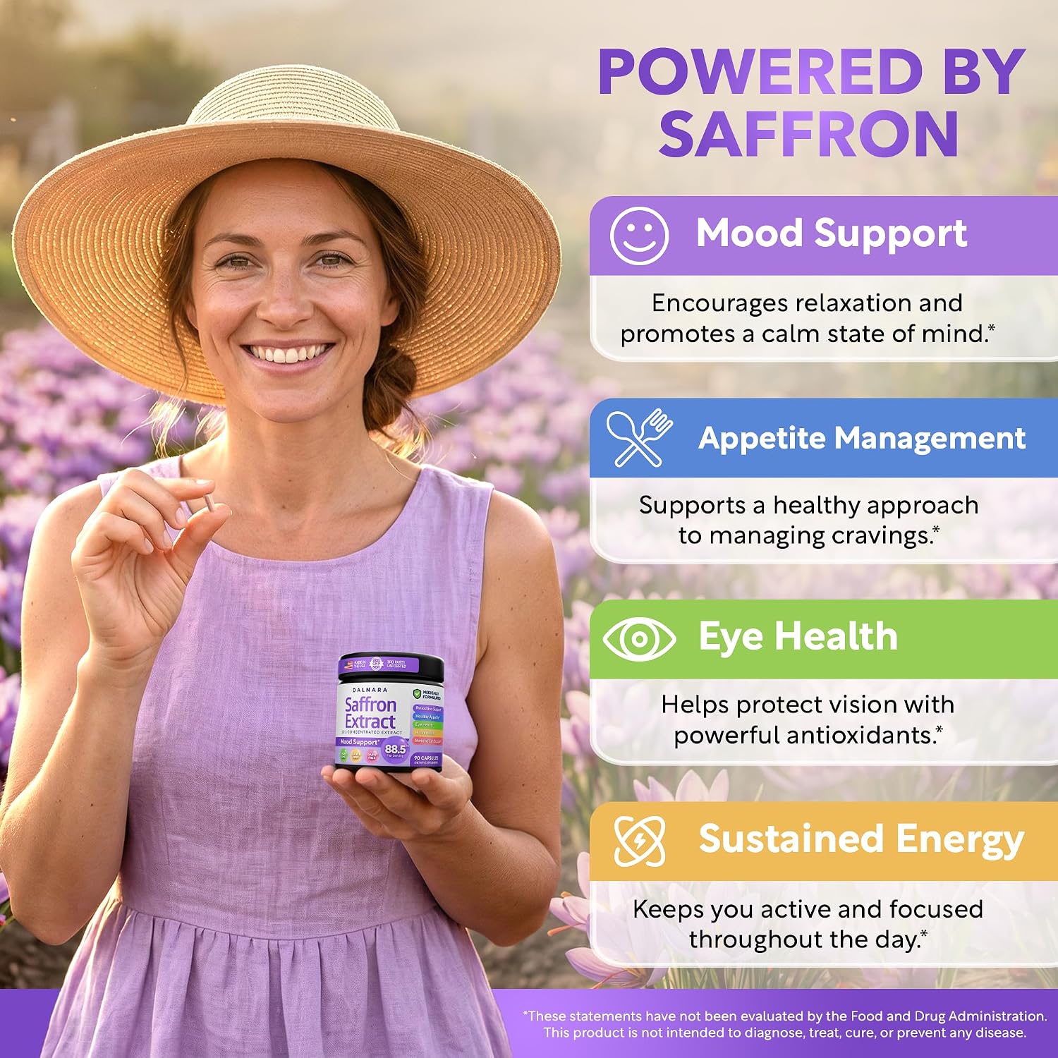 Saffron Supplements for Women 88.5mg Mood | Focus | Vision | Energy Support - PrimeBioHealth - canada supplements
