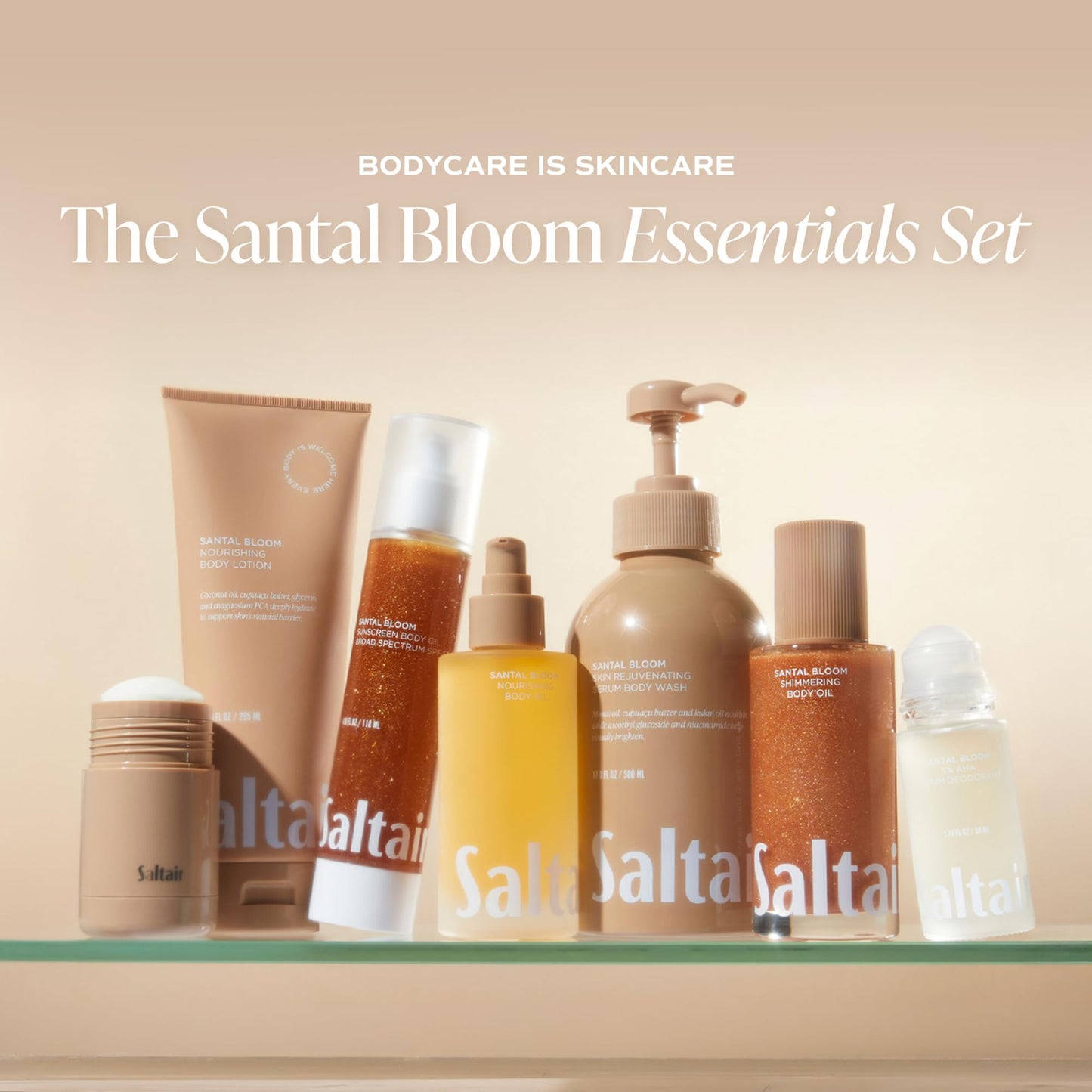Saltair Body Oil - Luxurious Santal Bloom After Shower and Bath Oil for Women and Men. Botanical, Non-Greasy - PrimeBioHealth - canada supplements