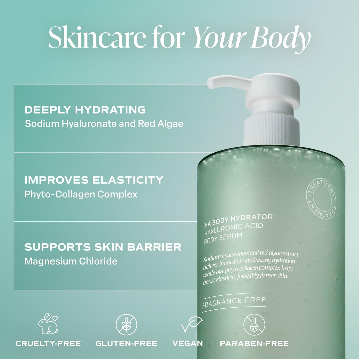 Saltair Hyaluronic Acid Body Serum – Hydrating Body Lotion for Smoother Looking Skin - PrimeBioHealth - canada supplements