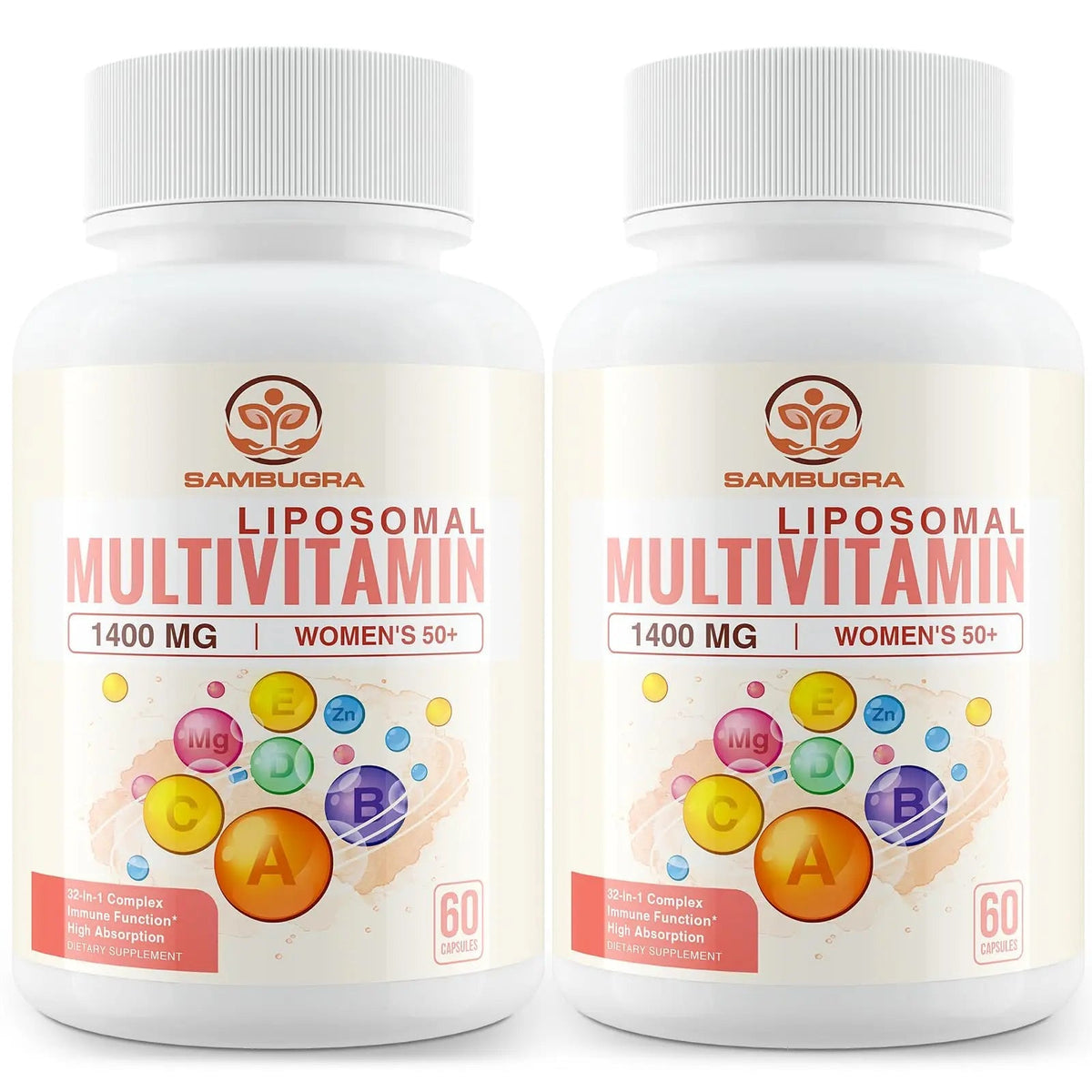 Sambugra Liposomal Multivitamin for Women 50+ - Women Daily Multivitamin with 32 Ingredients, CoQ10, Vitamins C, B, D, E - PrimeBioHealth - canada supplements