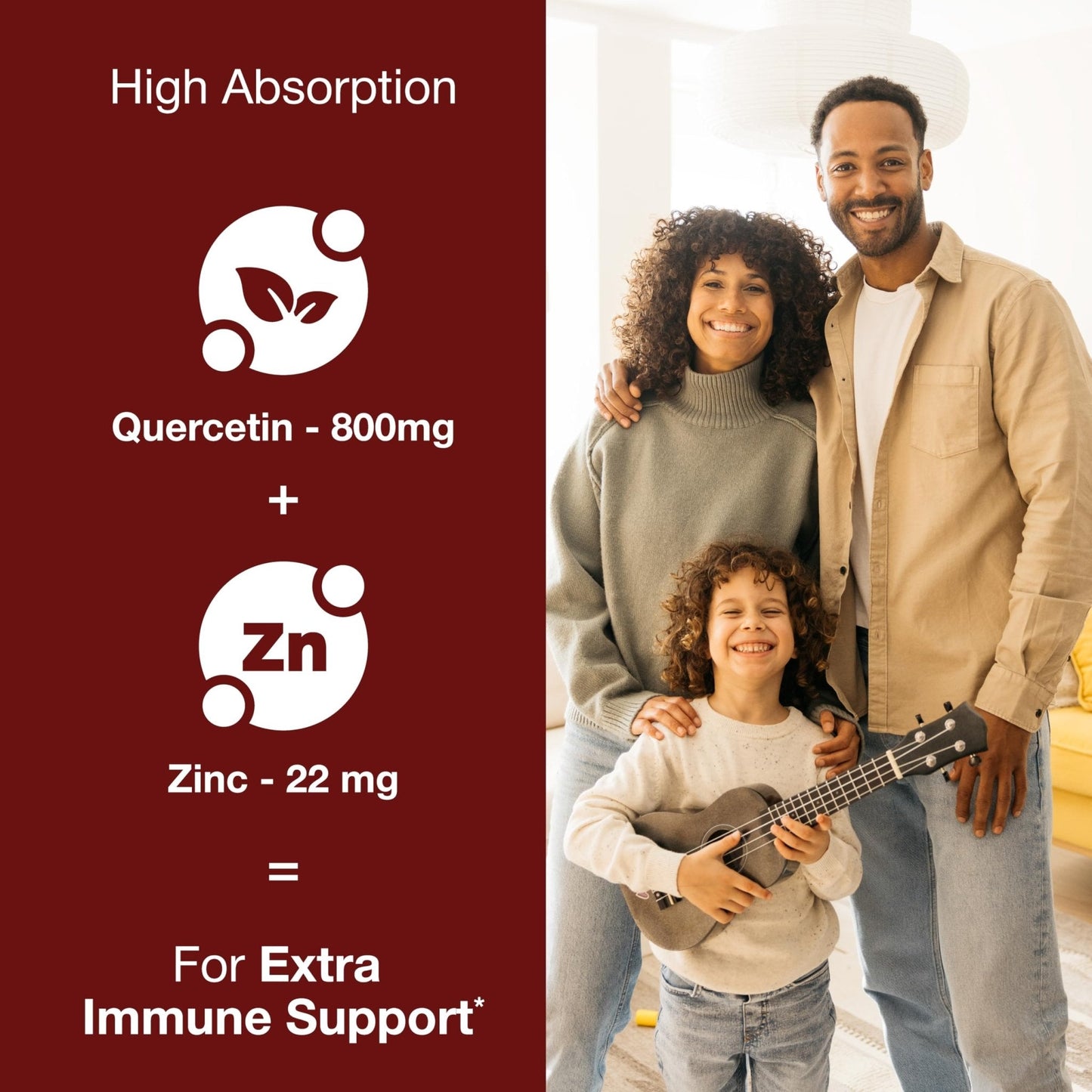 Sandhu's Zinc Quercetin 120 Vegetarian Capsules (Pack of 1) | High Absorption Zink Supplements for Immunity and Seasonal Allergy | Antioxidant Immune Support - PrimeBioHealth - canada supplements
