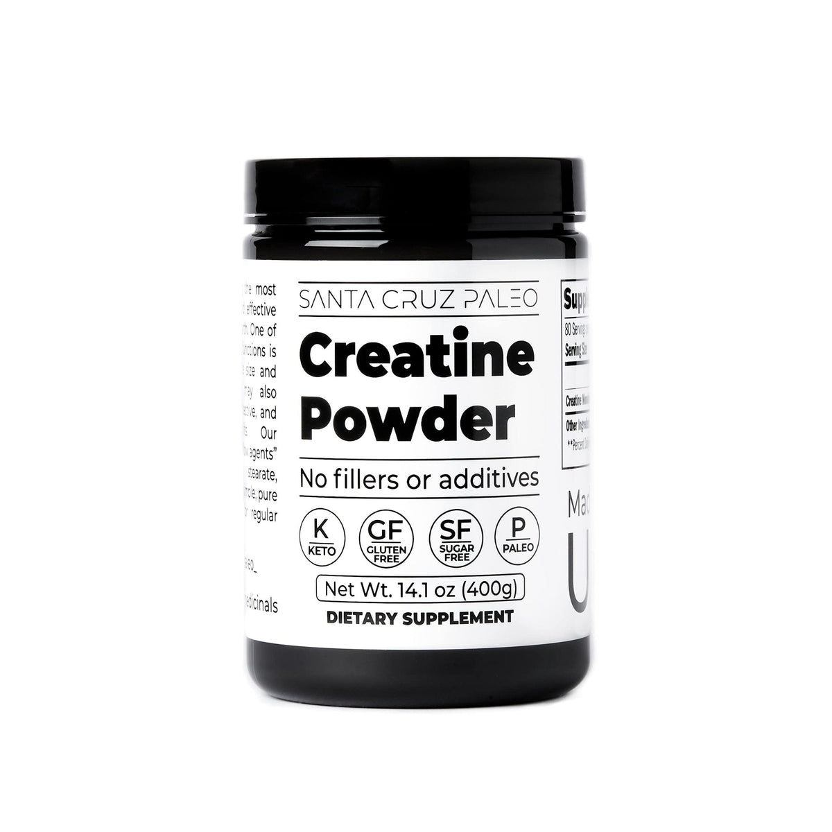 Santa Cruz Paleo, Creatine Monohydrate Powder Micronized, Unflavored Pre Workout and Muscle Support Supplement, Gluten Free Keto, Mix with Water or Shakes - PrimeBioHealth - canada supplements