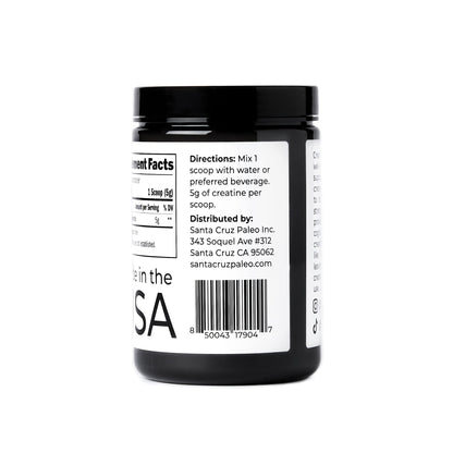 Santa Cruz Paleo, Creatine Monohydrate Powder Micronized, Unflavored Pre Workout and Muscle Support Supplement, Gluten Free Keto, Mix with Water or Shakes - PrimeBioHealth - canada supplements