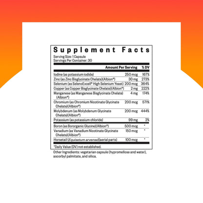 Seeking Health Trace Minerals Complex - Includes 10 Essential Trace Minerals - Mineral Supplement Supports Immune & Nervous System - PrimeBioHealth - canada supplements
