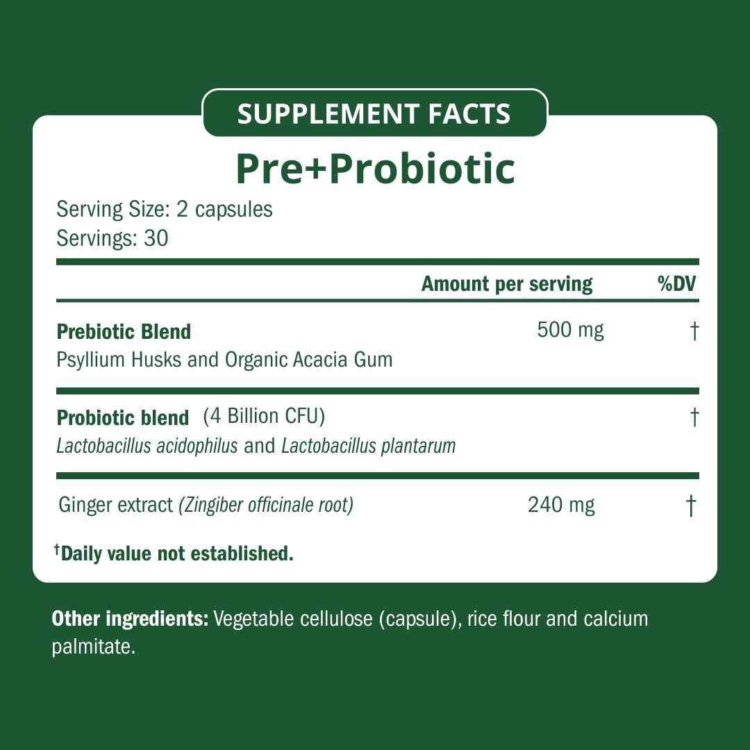 Semaine Super Powered Prebiotic + Probiotic for Women, Effective 3-in-1 Multi-Action Formula to Nourish Gut Health, Soothe IBS, Support Bloat Relief - PrimeBioHealth - canada supplements