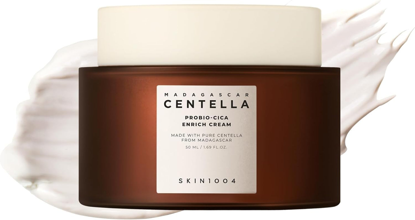 SKIN1004 Probio Cica Enrich Cream 1.69 fl.oz, 50ml, Korean Face Moisturiser, Night Face Cream with Madagascar Centella, Hydrating Moisturizer - PrimeBioHealth - canada supplements